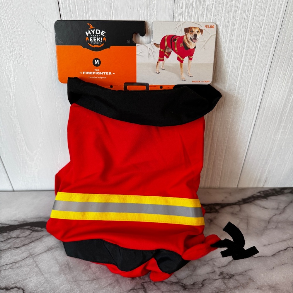 Hyde and Eek! Pet Firefighter Costume